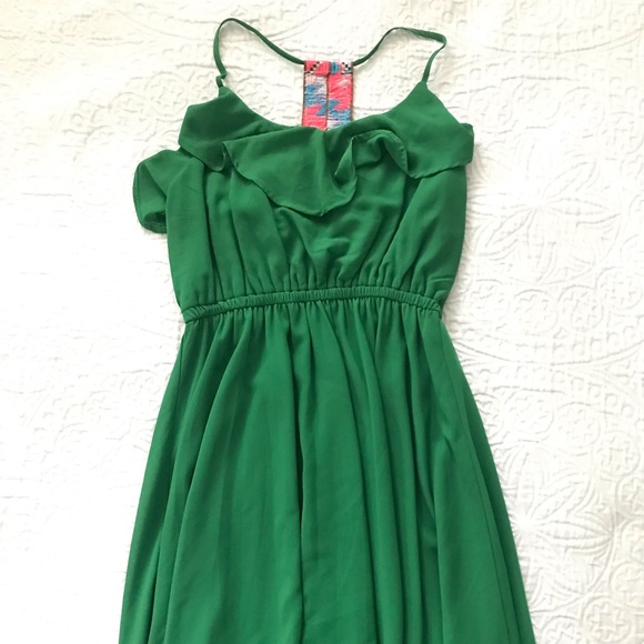 Green Summer Dress - Picture 2 of 2
